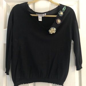 Pin up style crop sweater